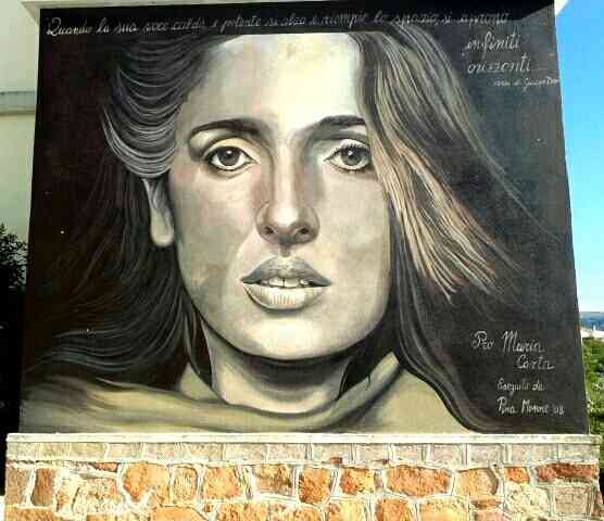 Murales dedicato a Maria Carta a Siligo