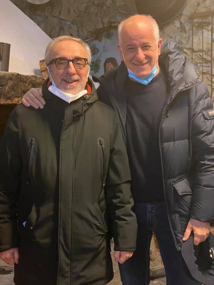 SIlvio Orlando e Toni Servillo al ristorante "Sa Mandra"