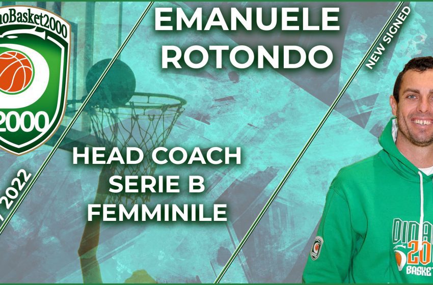  Emanuele Rotondo è l’head coach della neonata squadra di B Femminile