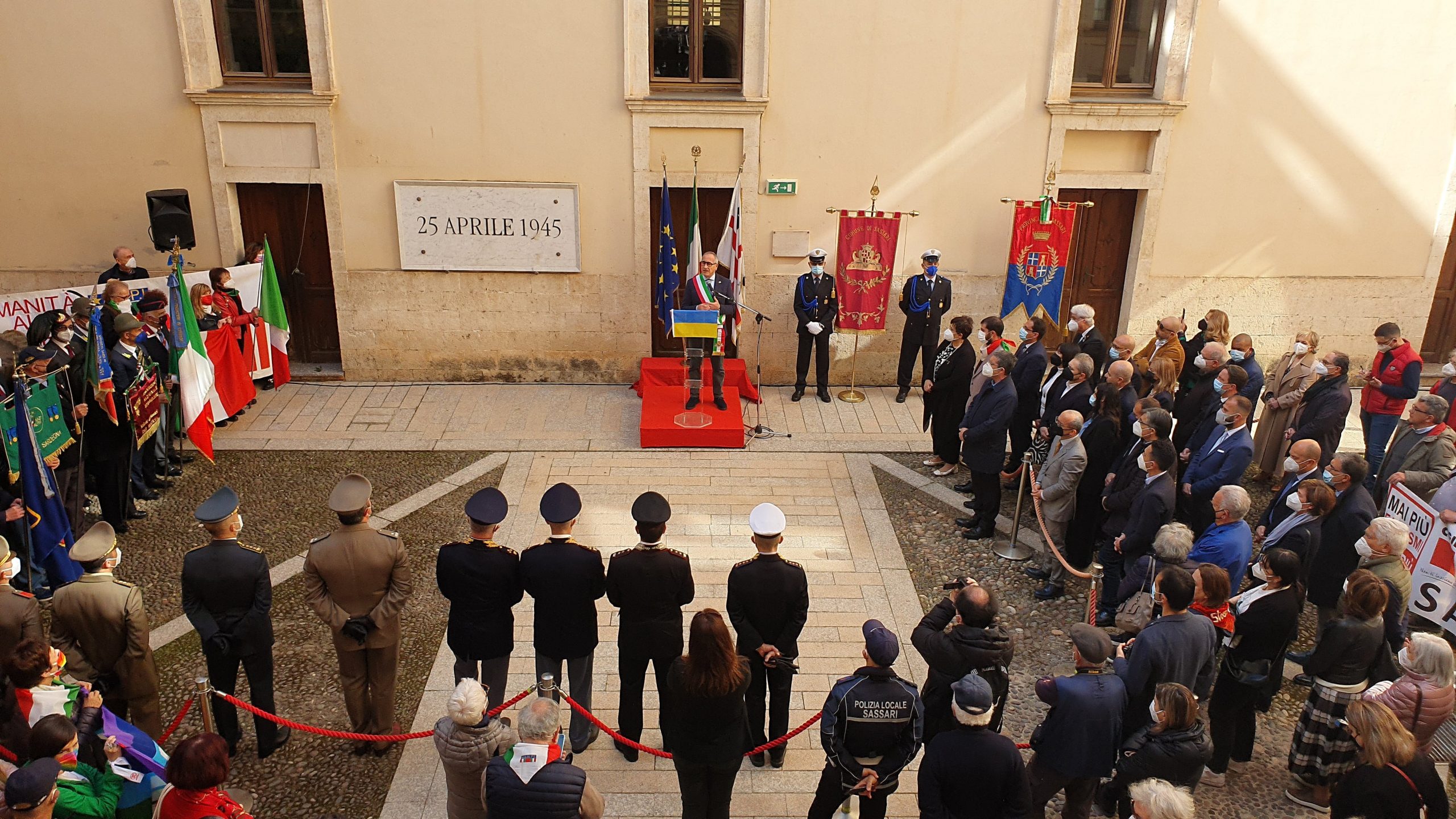 Cerimonia Festa della Liberazione. Cortile Palazzo Ducale, 2022