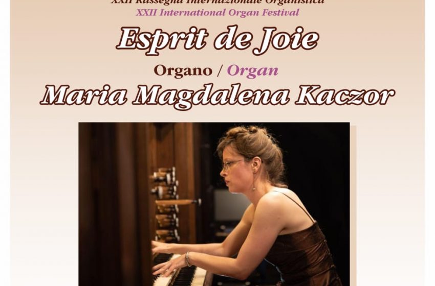  Alghero – Il 6 agosto concerto dell’organista polacca Maria-Magdalena Kaczor