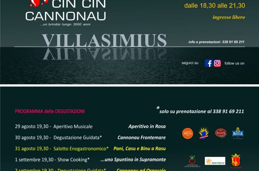  Villasimius ospiterà la mostra “Cin Cin Cannonau”