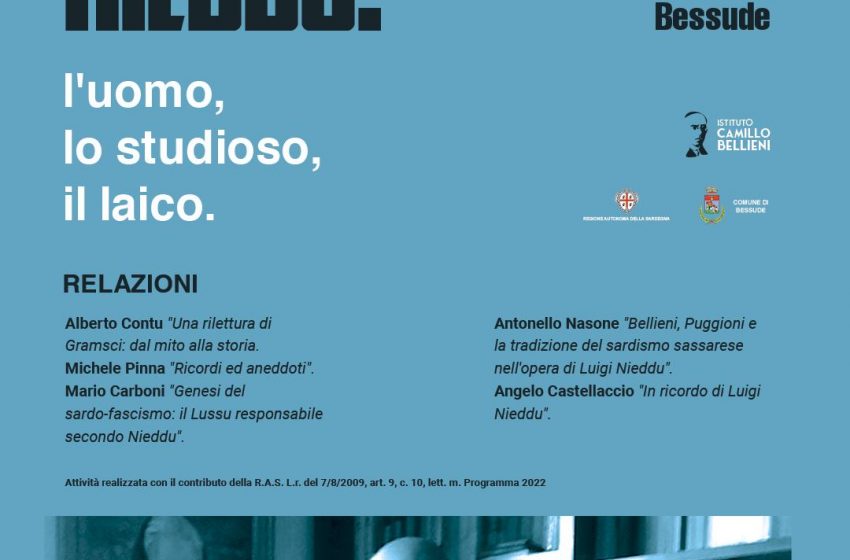  Bessude – L’Istituto Bellieni organizza un convegno per ricordare l’intellettuale Luigi Nieddu