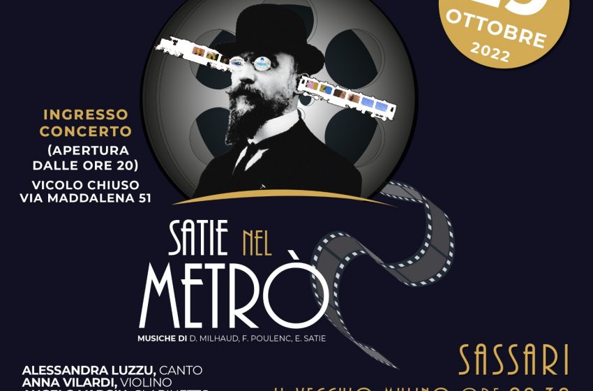  Sassari – Al Vecchio Mulino un concerto dedicato a Erik Satie