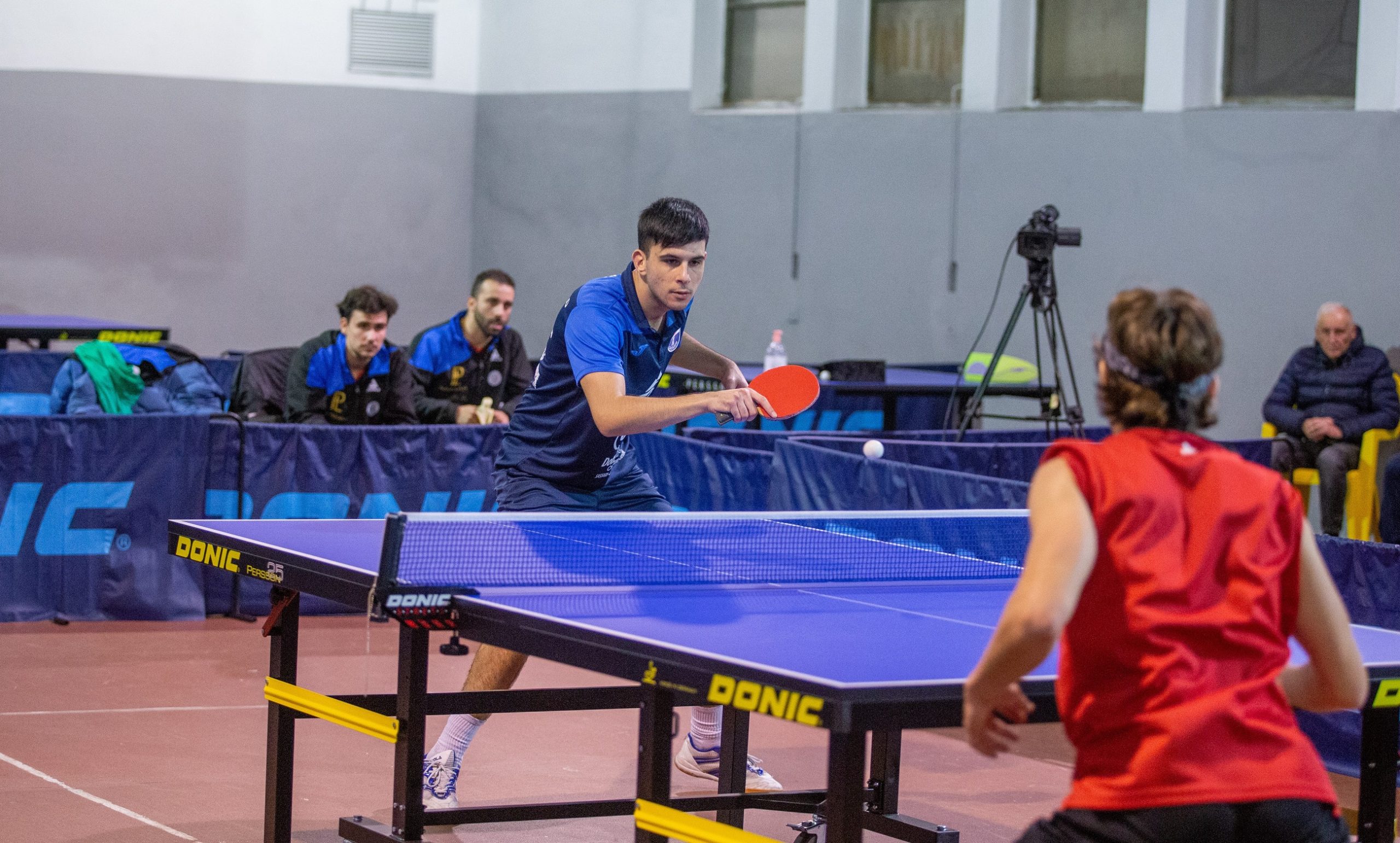 Marco Poma in azione - Tennistavolo Sassari