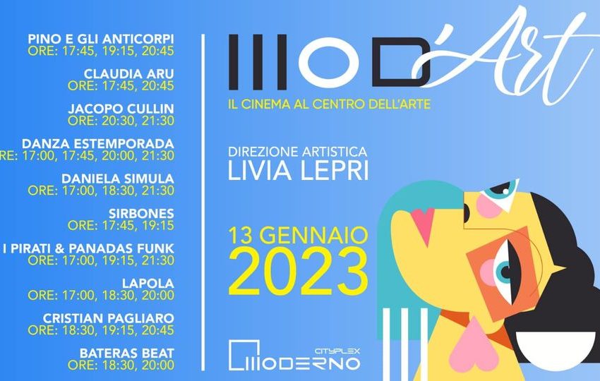  Sassari – Questa sera al Cityplex arriva Mod’Art