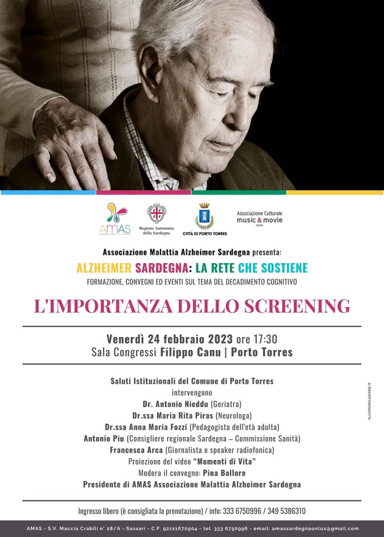 Locandina Importanza dello screening alzheimer