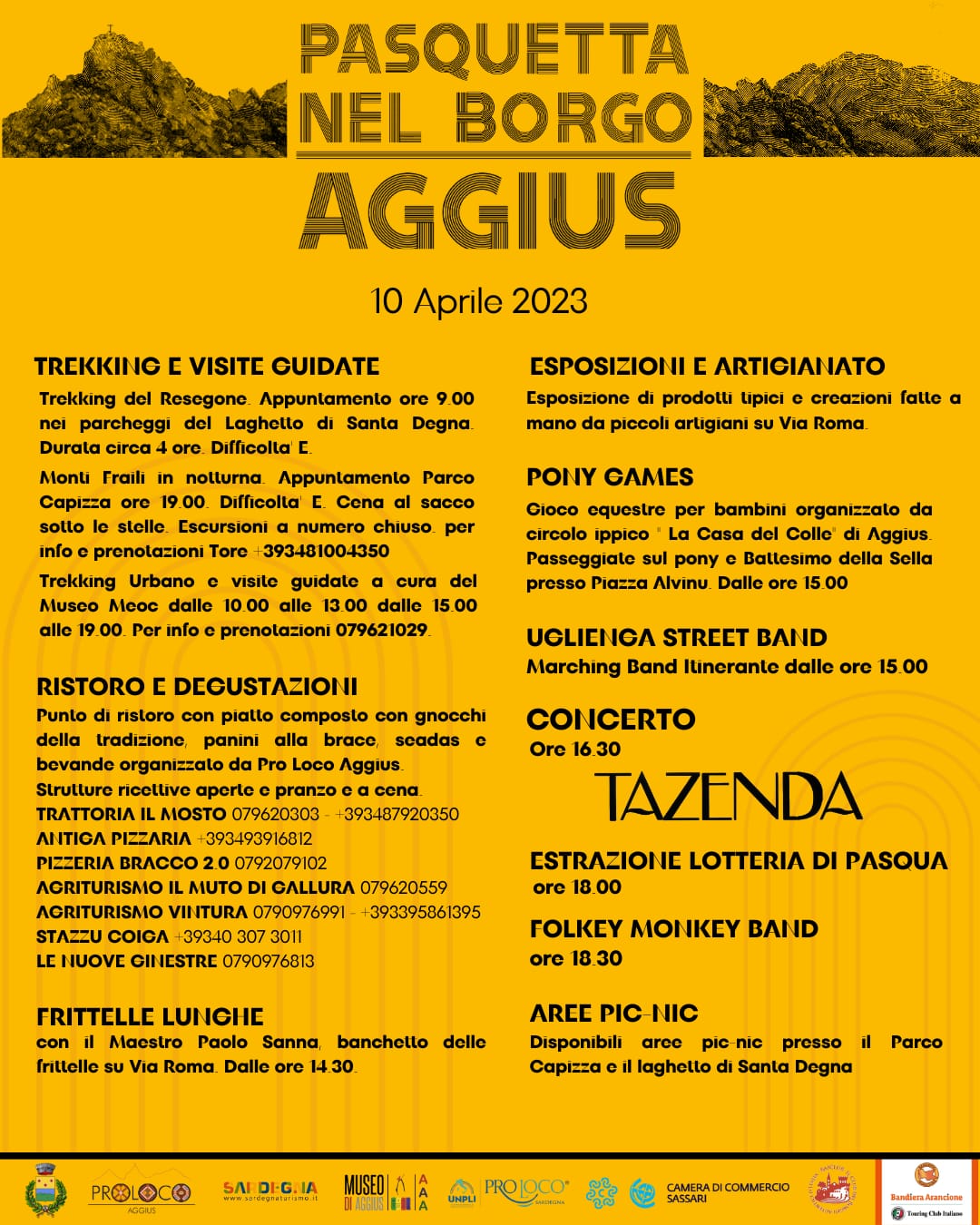 Programma Pasquetta ad Aggius