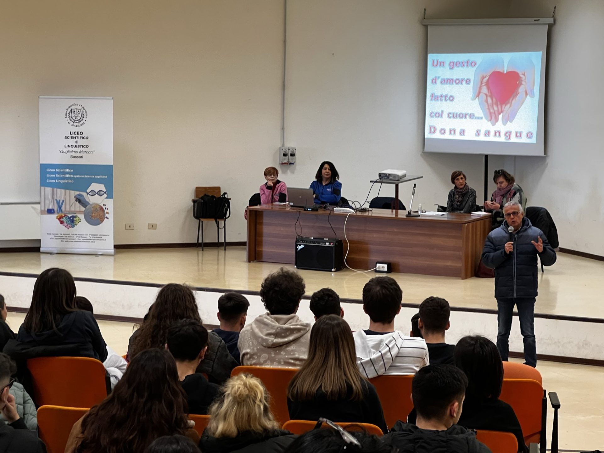 Donazione del sangue - Conferenza al Marconi