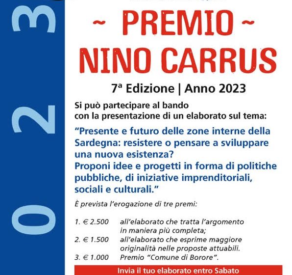  Premio Nino Carrus | A Borore si apre la VII edizione