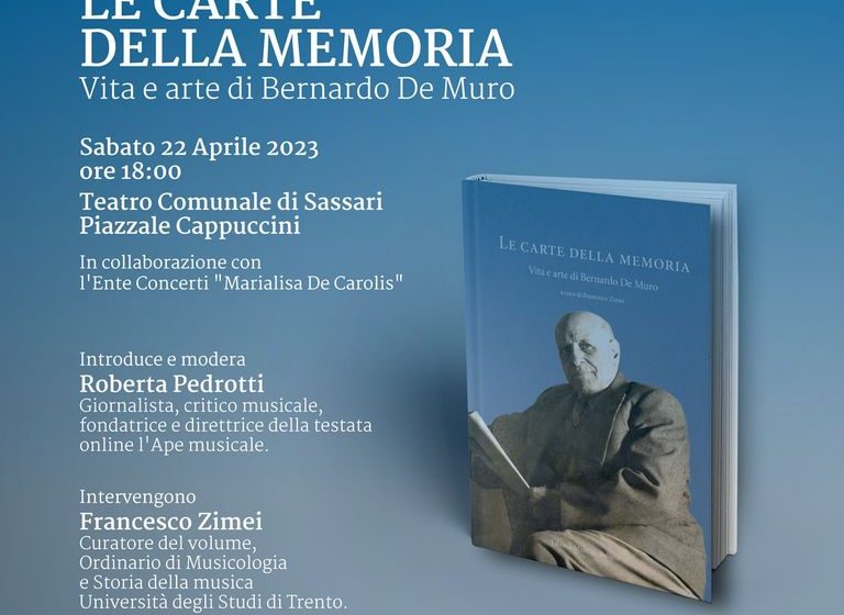  Sassari – Il racconto della straordinaria carriera musicale di Bernardo De Muro