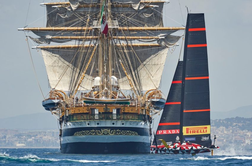  Cagliari – Luna rossa e Amerigo Vespucci, storico gemellaggio