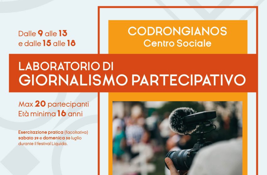  Codrongianos – Un corso con Alessio Lasta per futuri giornalisti