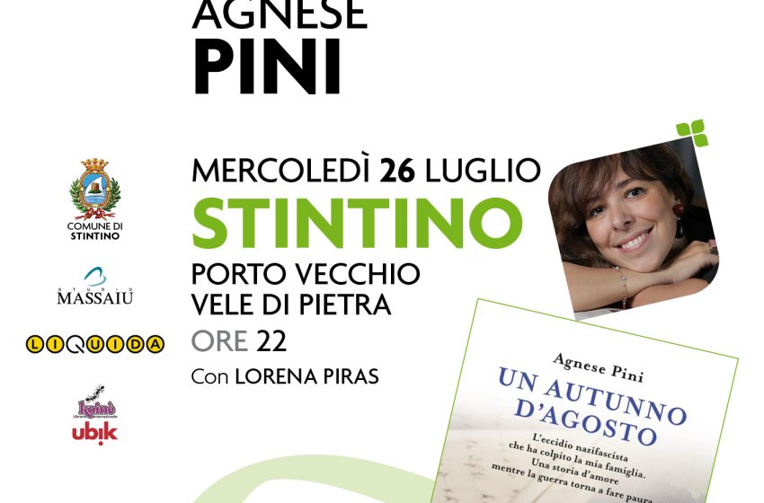  Libri | A Stintino Agnese Pini e “Un autunno d’agosto”