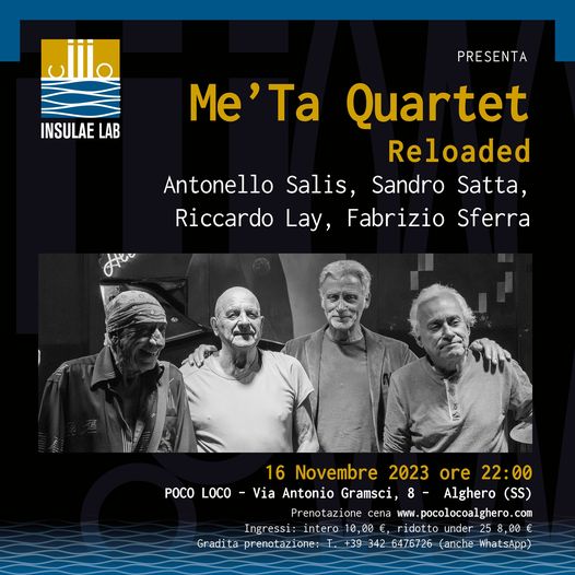  Insulae Lab – Il Me’ Ta Quarter Reloaded nel segno del jazz made in Sardegna