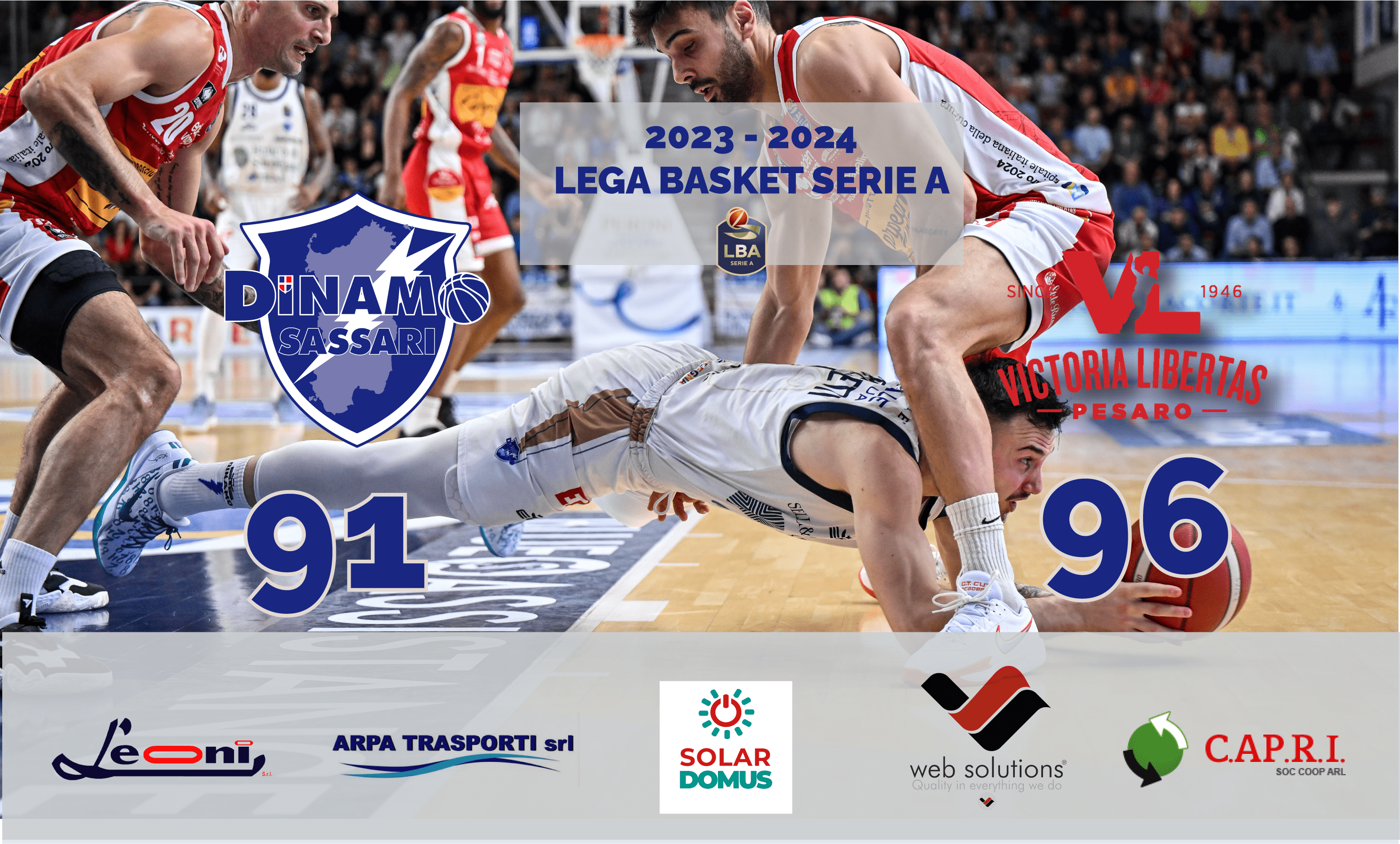 LBA Dinamo Sassari Vs Pesaro 2023-2024