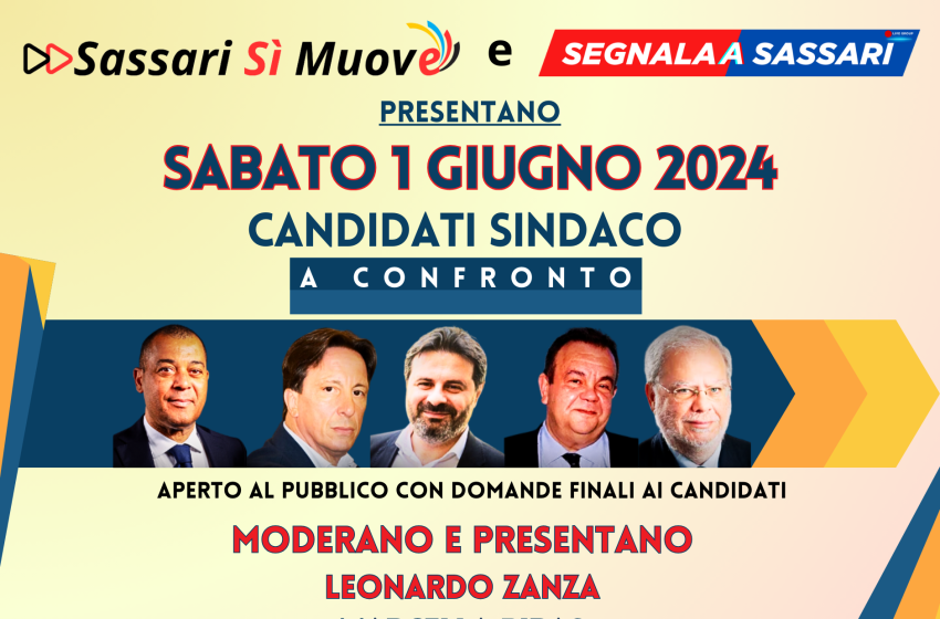  Sassari – Un incontro dibattito con i candidati Sindaco alle prossime Amministrative