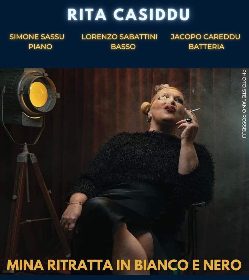 Rita Casiddu, Mina ritratta in Bianco e Nero