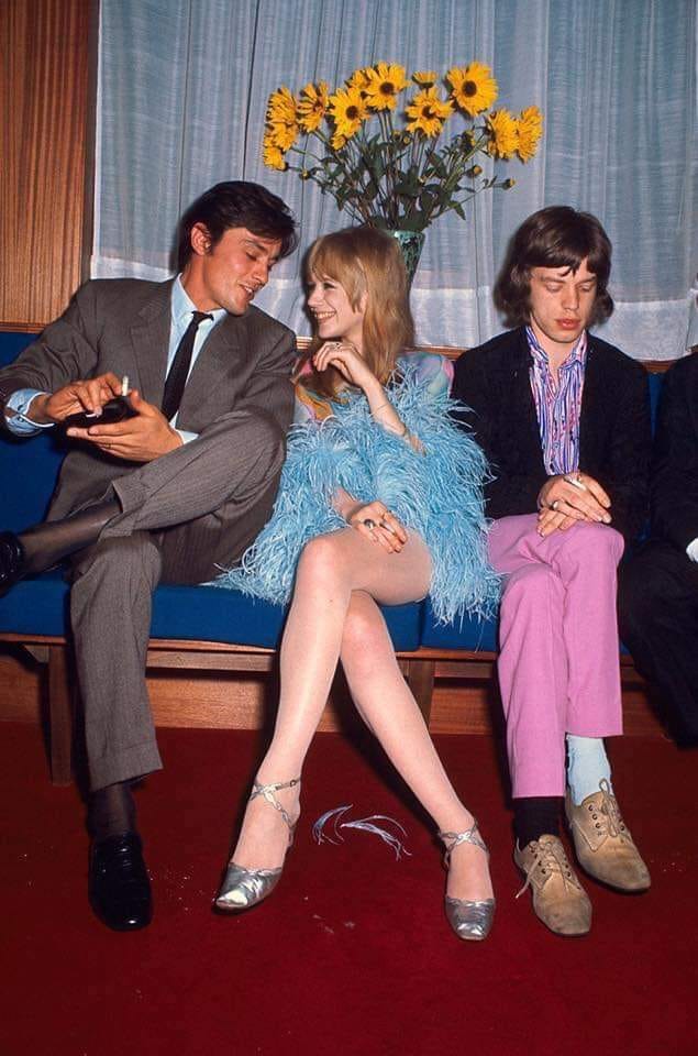 Alain Delon e Mike Jagger