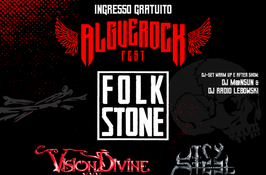  Alghero – Il 13 agosto l’AlgueRock Fest con Folkstone e Vision Divine