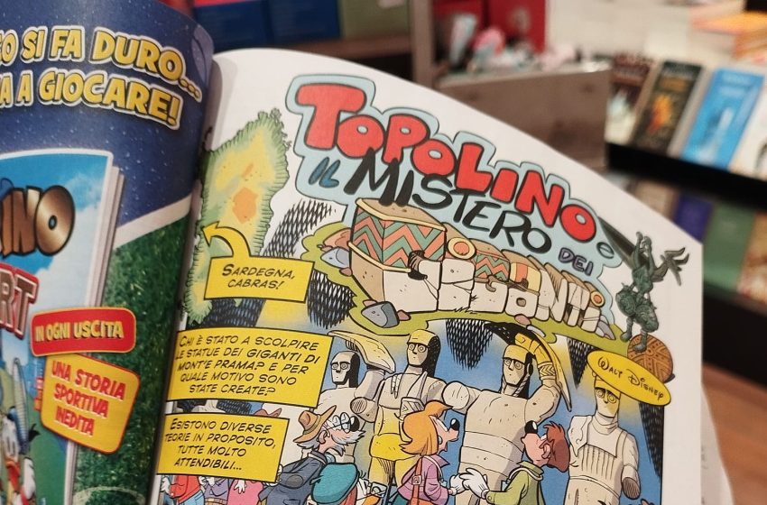  Topolino, i Giganti di Mont’e Prama protagonisti di una storia a fumetti