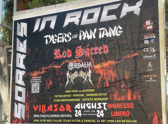  Villasor – ll 24 agosto a Sorres in Rock è di scena il metallo pesante