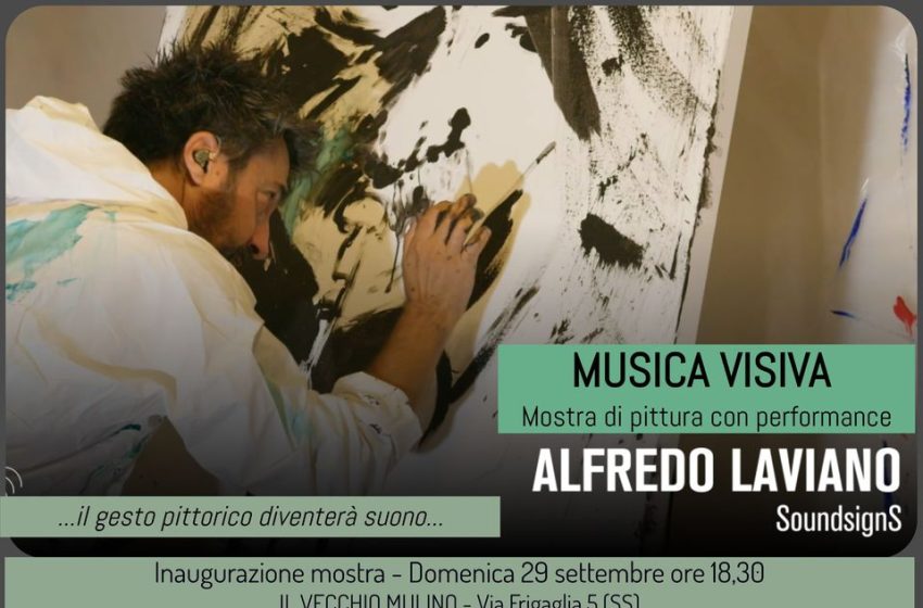  Musica visiva, mostra di pittura con performance di Alfredo Laviano