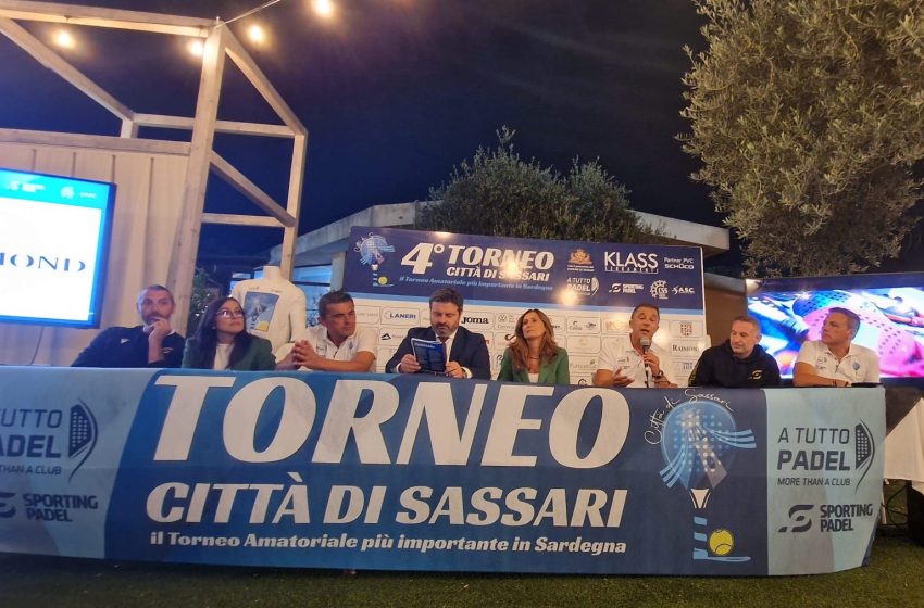  Sassari – Presentazione della terza edizione Torneo di Padel