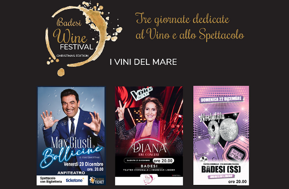  Badesi Wine Festival, al via la “Christmas Edition”