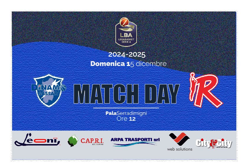  Dinamo vs Reggio Emilia per il lunch match domenicale